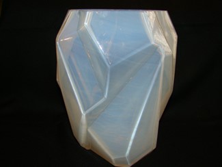 Ruba Rombic (9 inch vase  Clear Opal) 