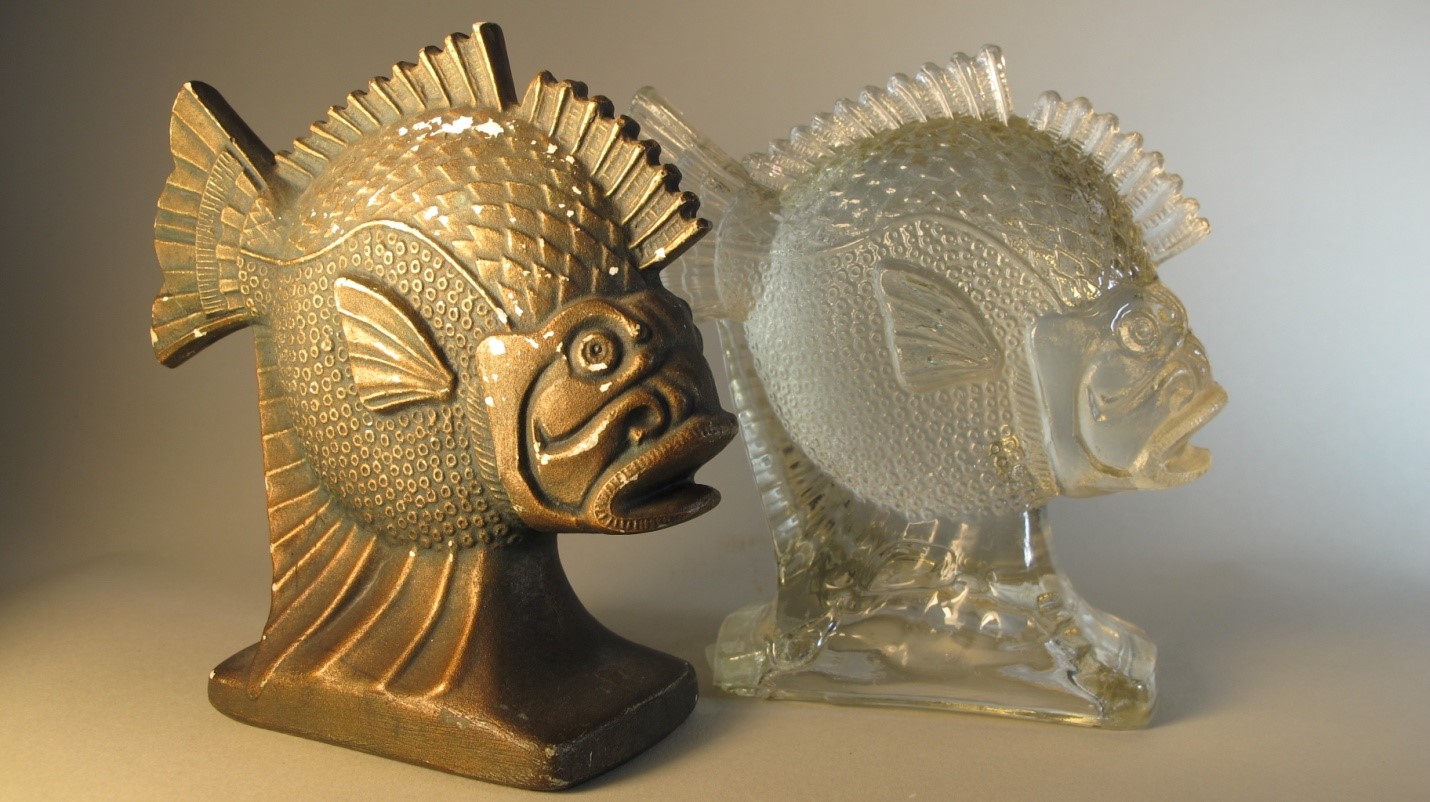 Piranha finished piece and model (Ferjac / Fostoria?)